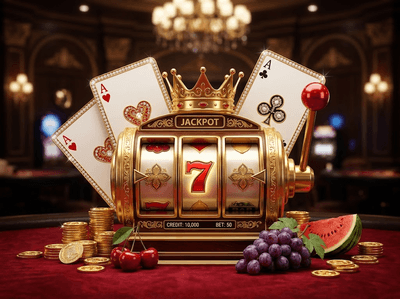 Premium 11ic casino gaming interface with golden luxury elements